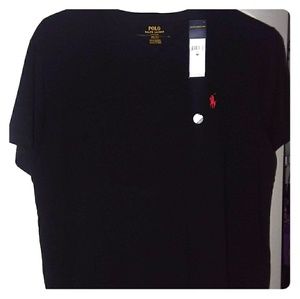NWT Black Ralph Lauren V-neck tshirt